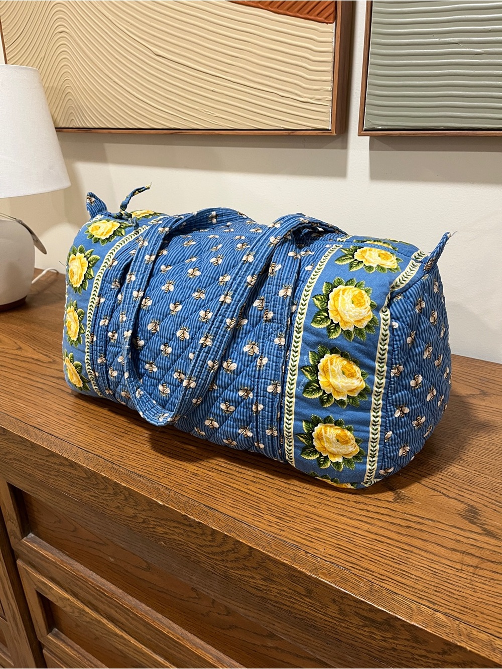 Vera Bradley Bees small duffle